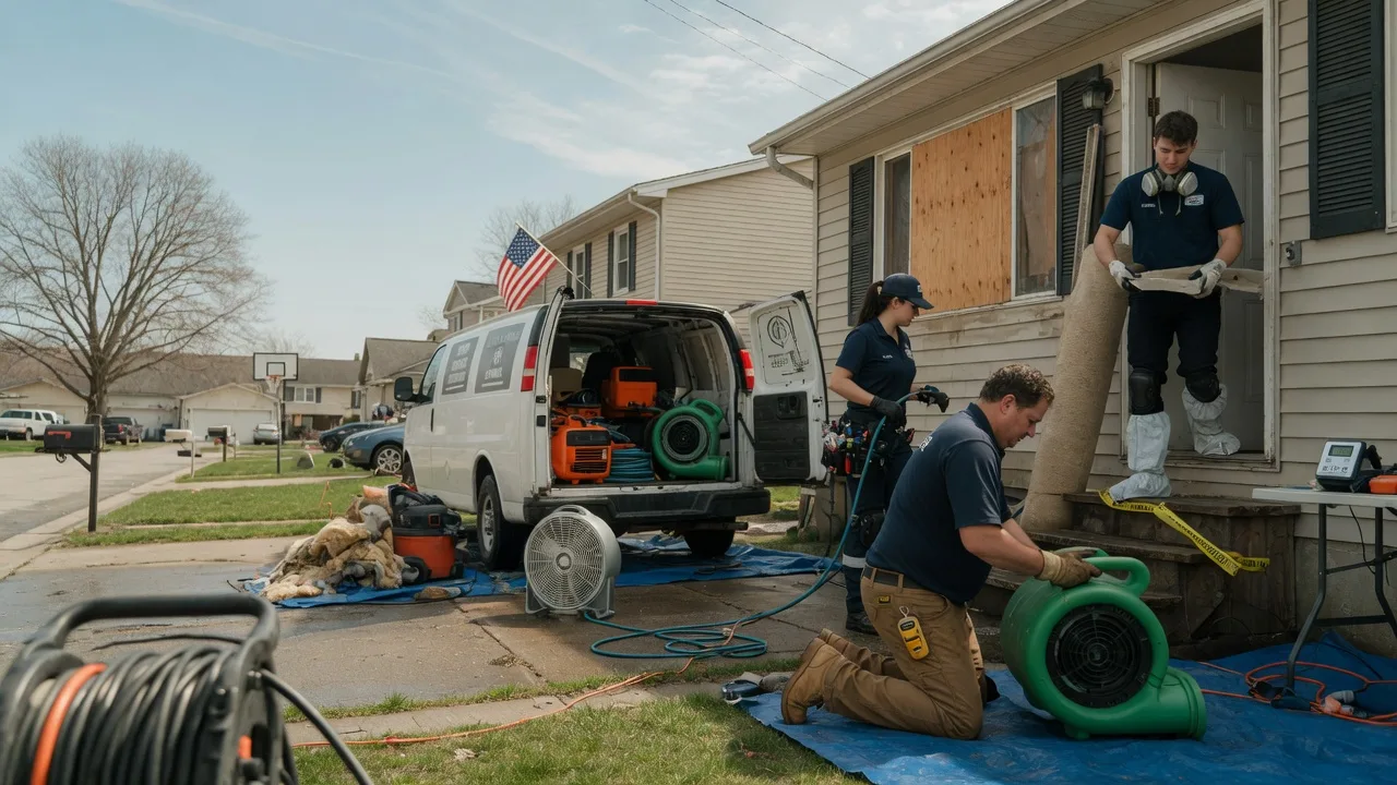 Water Damage Restoration in Wolflake, IN near me